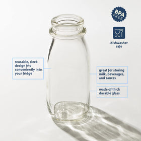 Kitchentoolz reusable bottle with airtight seal for fridge organization