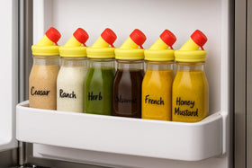 Kitchentoolz tamper-proof lid keeps contents secure during transport.