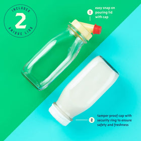 Kitchentoolz vintage-inspired bottle for breakfast creamer and beverages