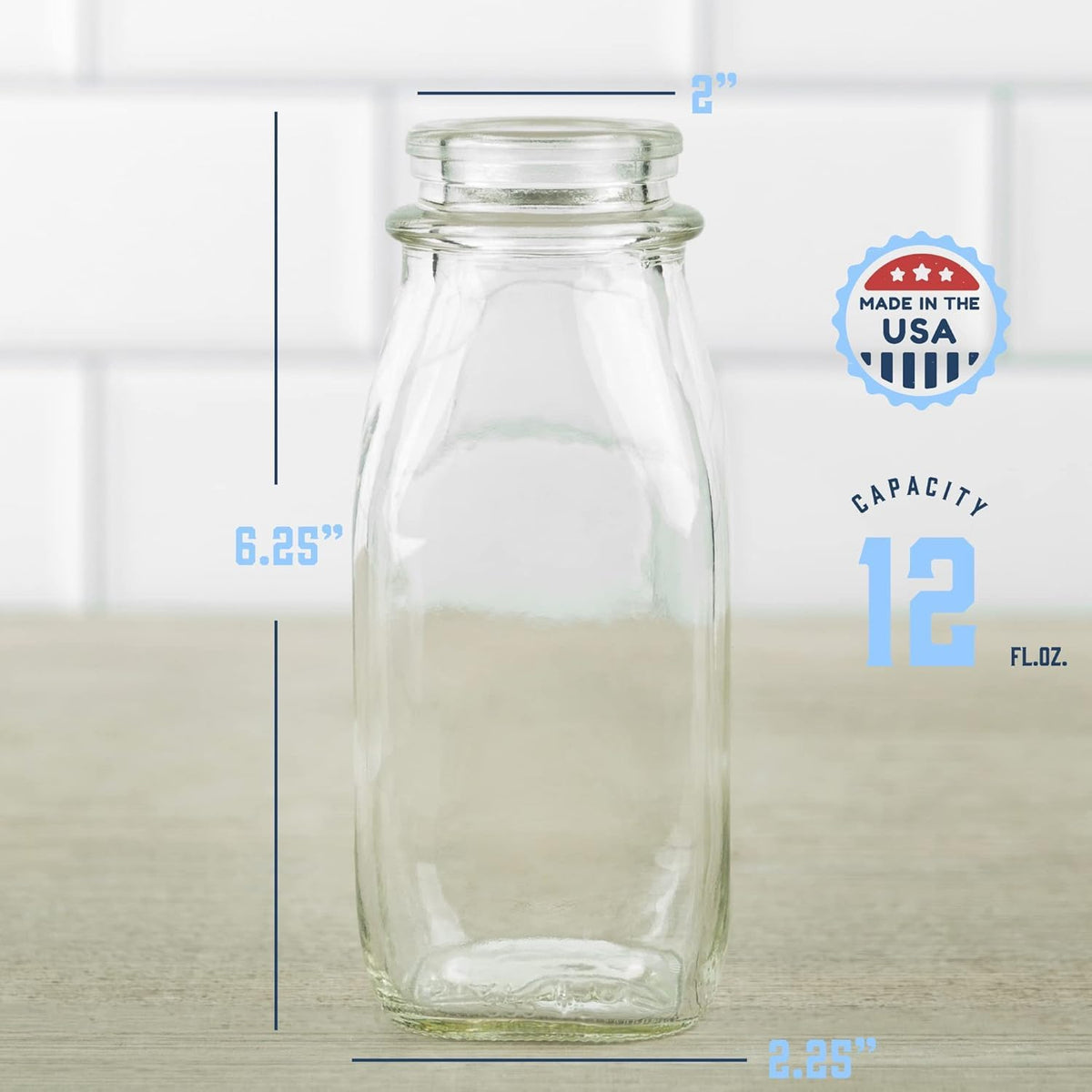 Kitchentoolz wide-mouth glass jar is easy to fill and clean.