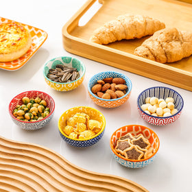 KitchenTour ceramic dipping bowls close-up glaze showing premium quality and durability.