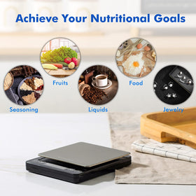 KitchenTour digital scale for jewelry weighing with accurate results.