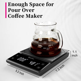 KitchenTour EK6012 backlit display highlights timer for accurate timing.
