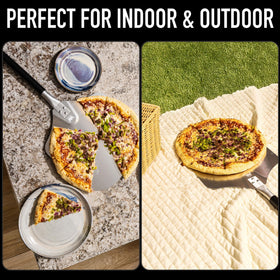 Kitchenware King long beechwood handle keeps hands safe from heat.