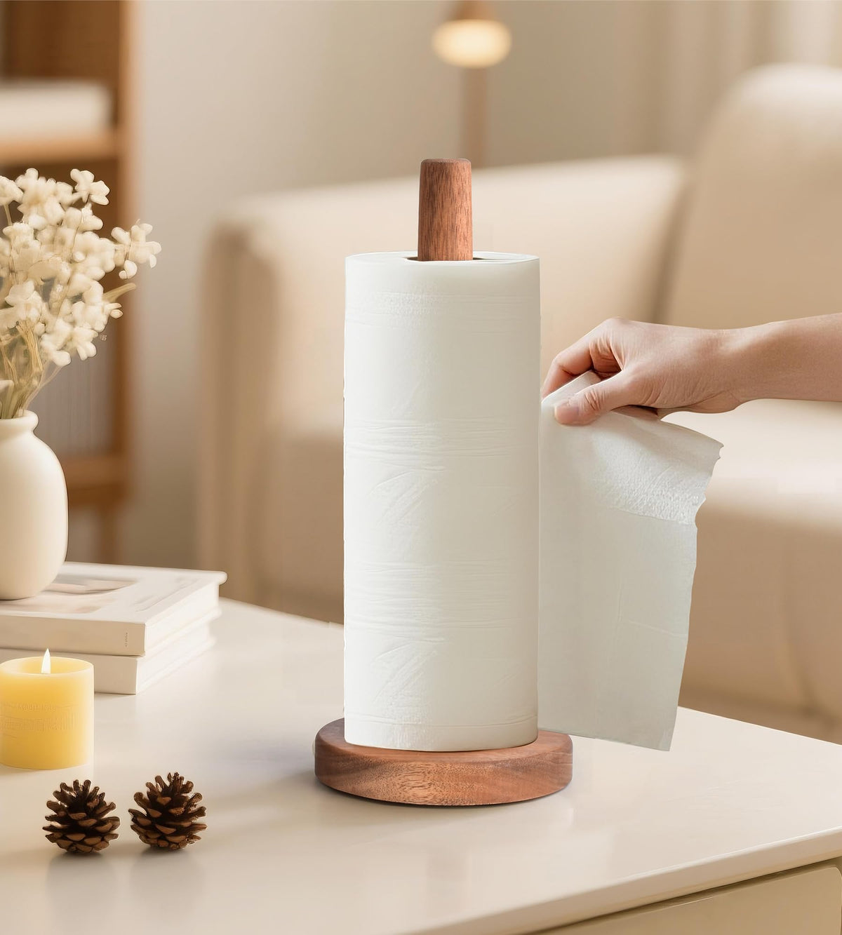 KitchLife base with five-inch diameter provides stable support