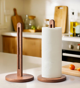 KitchLife Acacia holder shown on a kitchen counter