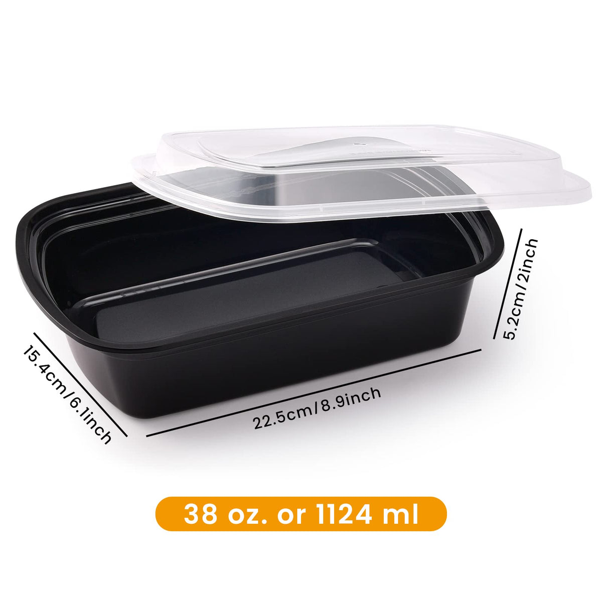 Kitch’nMore leak-proof lids keep foods secure in fridge or freezer.
