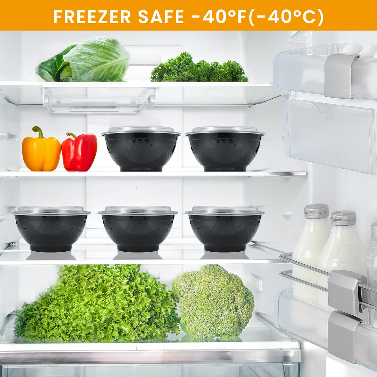 Kitch’nMore to-go containers suit poke bowls and soups on the move.