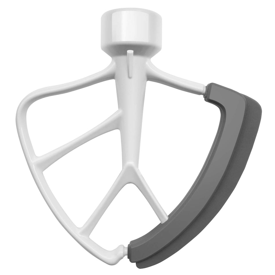 KITCHPOWER flex edge beater 4.5-5 qt white for smooth, uniform batters