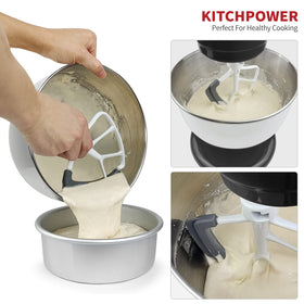 KITCHPOWER silicone flex edge aiding bowl scraping during mixing