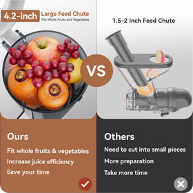 KITCHTREE juicer attachment shows corrosion-resistant auger for freshness.