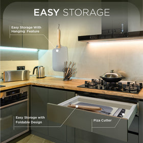 KITCHUS MOON foldable design saves counter space.