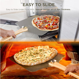 KITCHUS MOON thin aluminum surface gliding under dough.