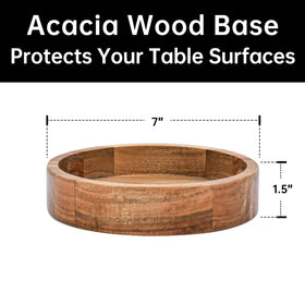 KITEISCAT acacia wood salad serving utensils offer comfortable mixing