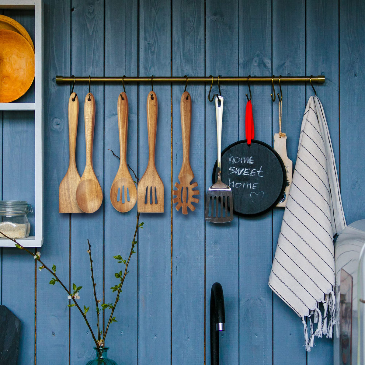 Eco-friendly, durable KITEISCAT wooden utensils for long-lasting use