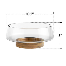 KITEISCAT glass salad bowl presented to elevate salads at gatherings