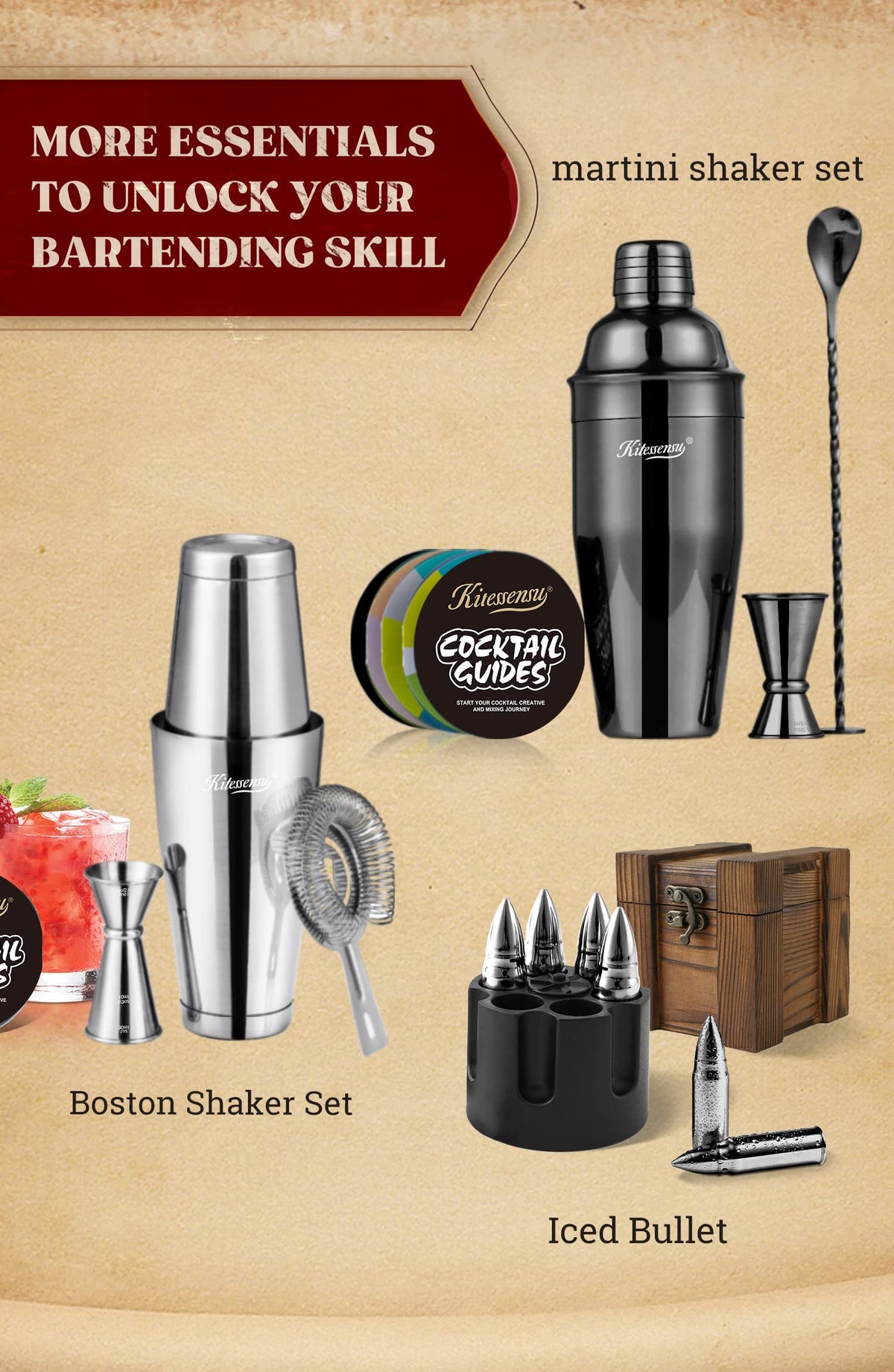 KITESSENSU cocktail recipe guide offers inspiration for new drinks