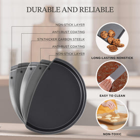KITESSENSU Cookie Sheet promotes even browning and quick cleanup.