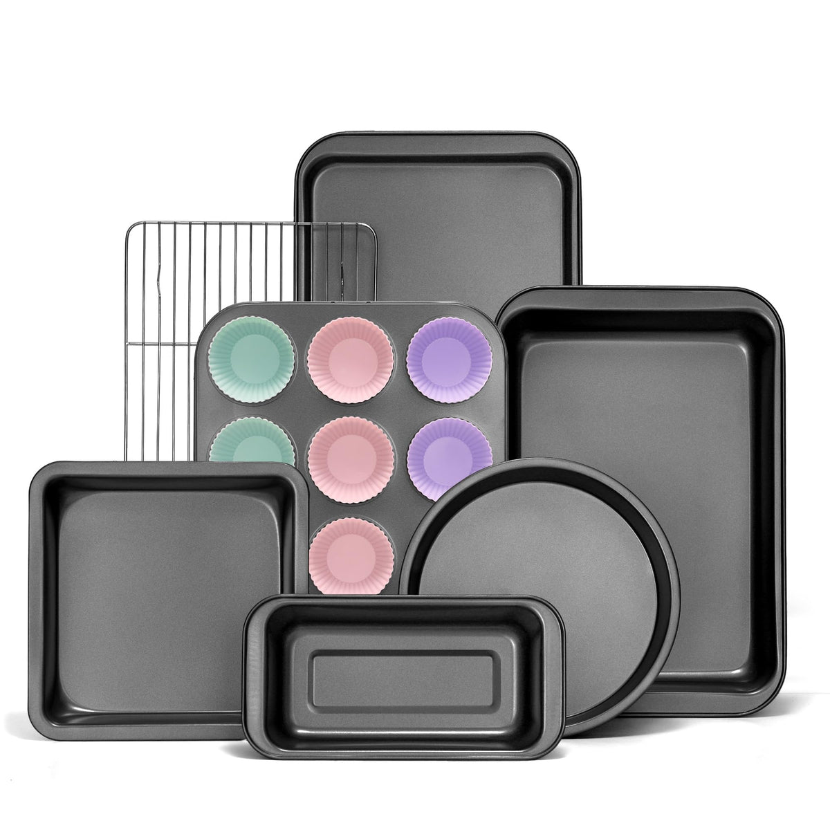 KITESSENSU Round Cake Pan offers even heat and easy release for flawless cakes.