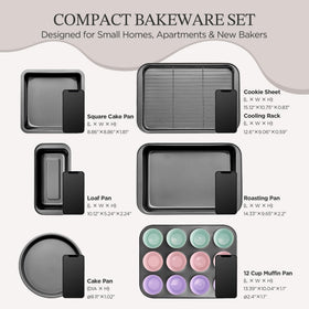 KITESSENSU Square Cake Pan for uniform browning and clean slices.
