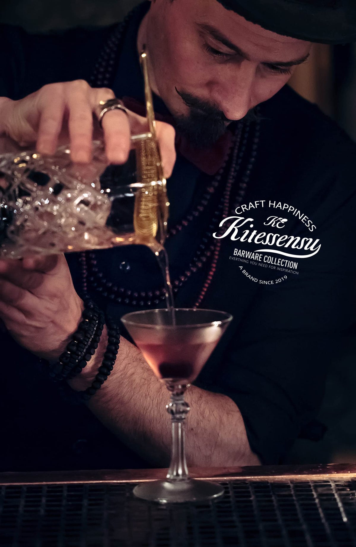 KITESSENSU classic stirred-drink design fits Old Fashioned, Manhattan, and Negroni beautifully.