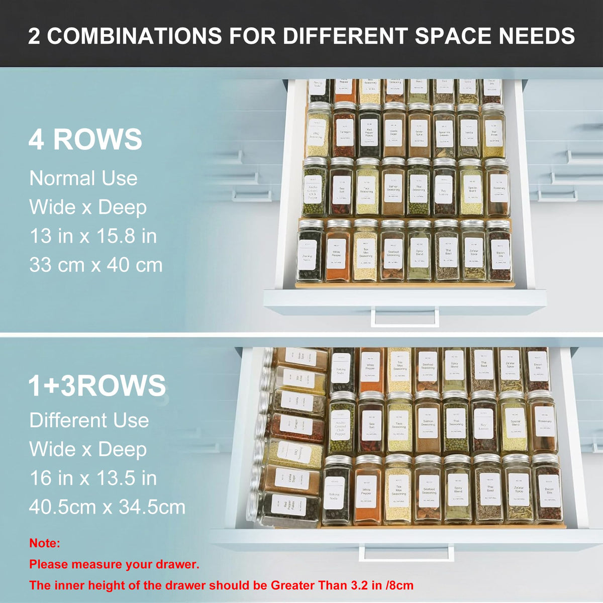 KitHero multi-level tray design optimizing drawer organization