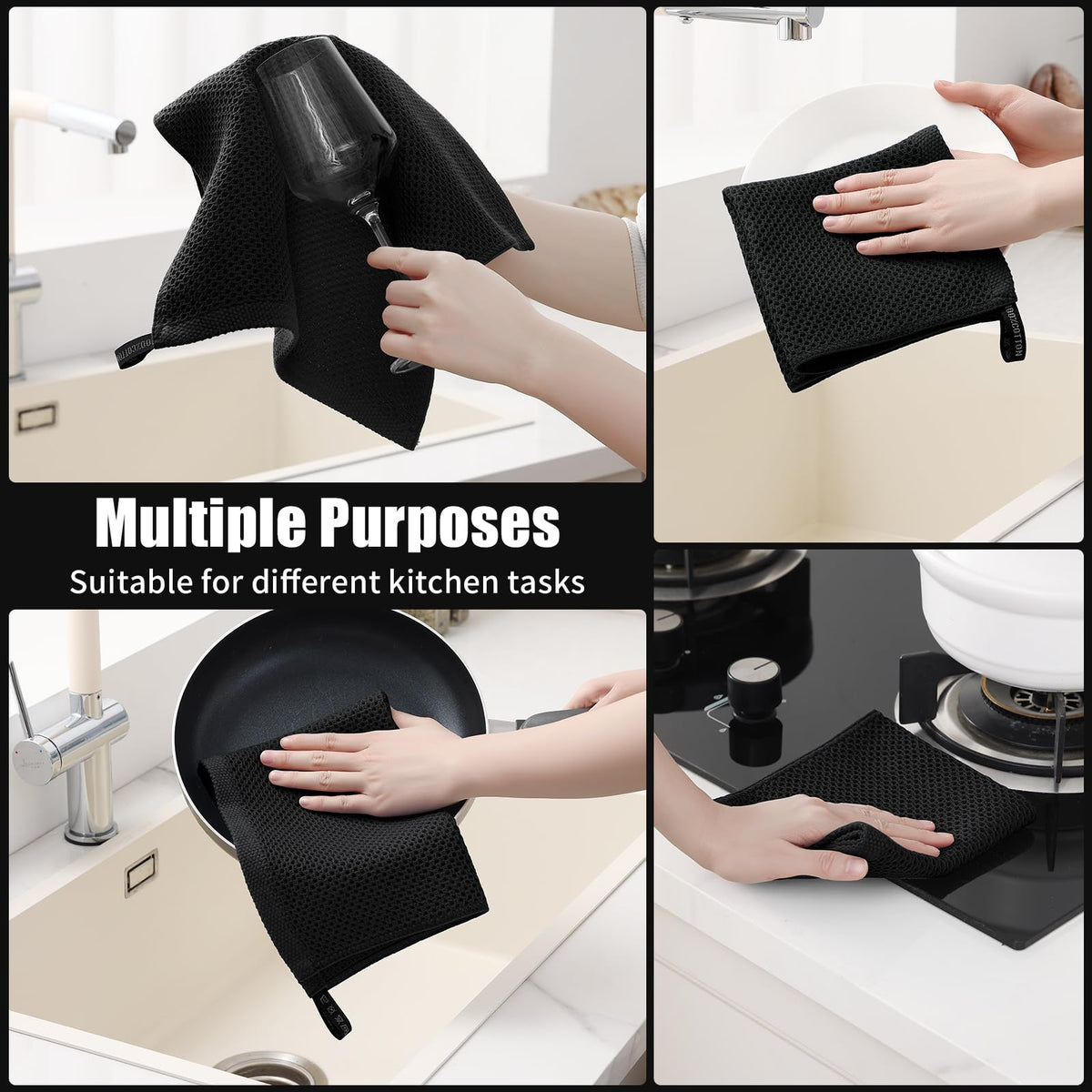 Kitinjoy hanging hook design keeps towels dry between uses.
