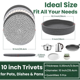 KITLAB storage basket for trivets stores neatly