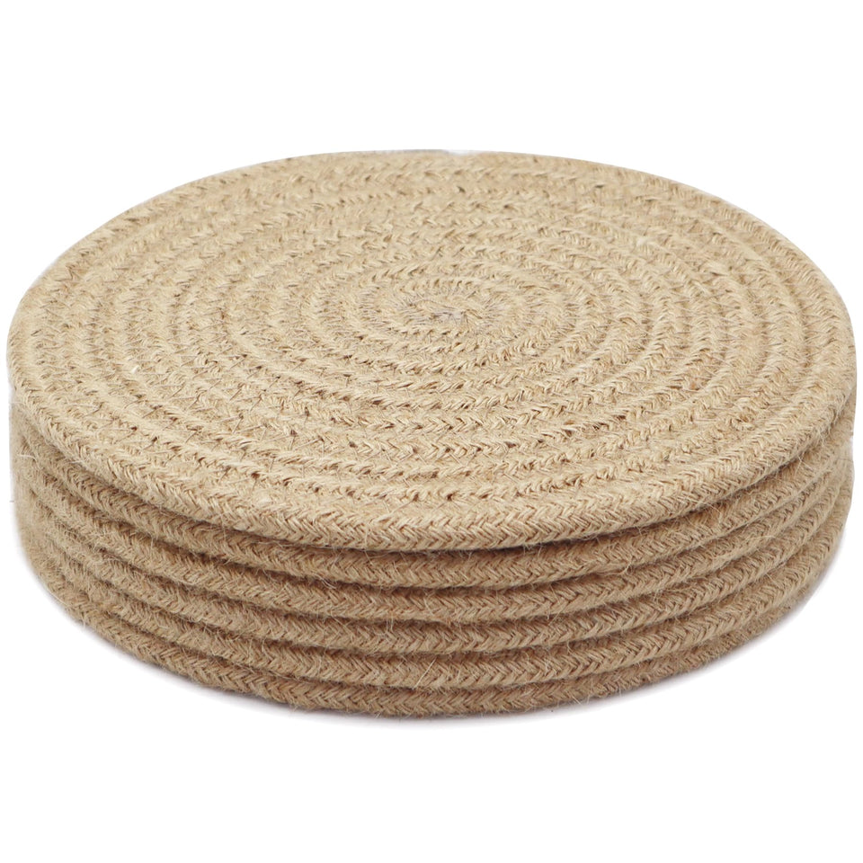 KITLAB 8-inch round trivet protects countertops from hot dishes with durable heat insulation