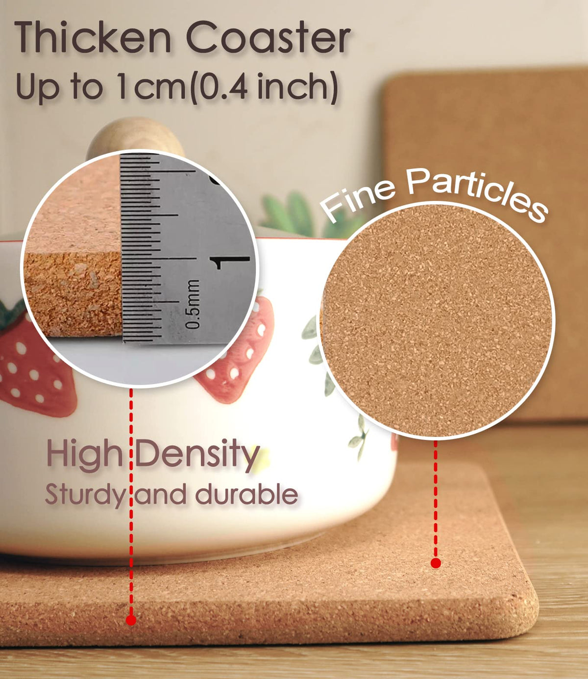 KITLAB Cork Trivet supports drying mats and protects counters after washing.
