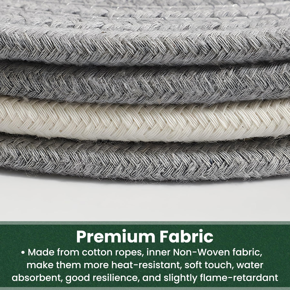 KITLAB cotton rope trivet offers soft touch and heat resistance for cookware.