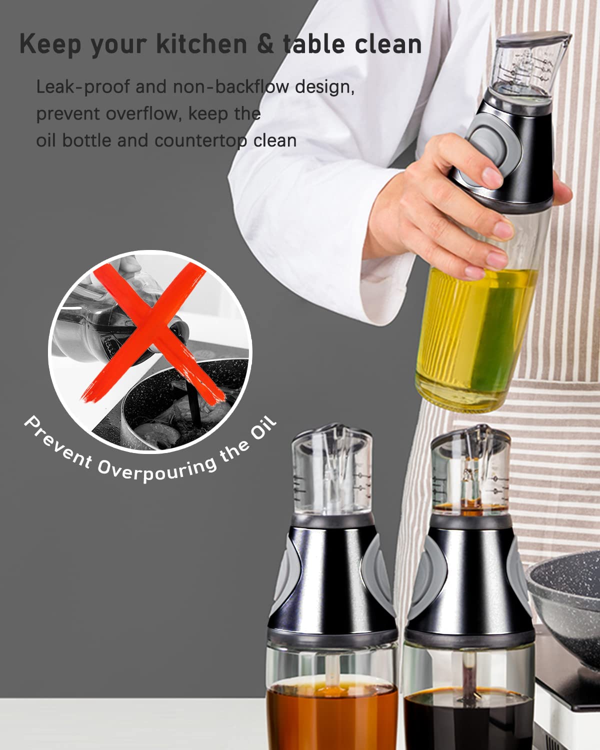 KITLAB anti-skid grip for comfortable handling during meal prep.
