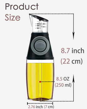 KITLAB oil dispenser bottle with measuring scale enables accurate portions.