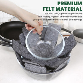 KITLAB protectors double as heat-safe trivets to shield tables from hot dishes