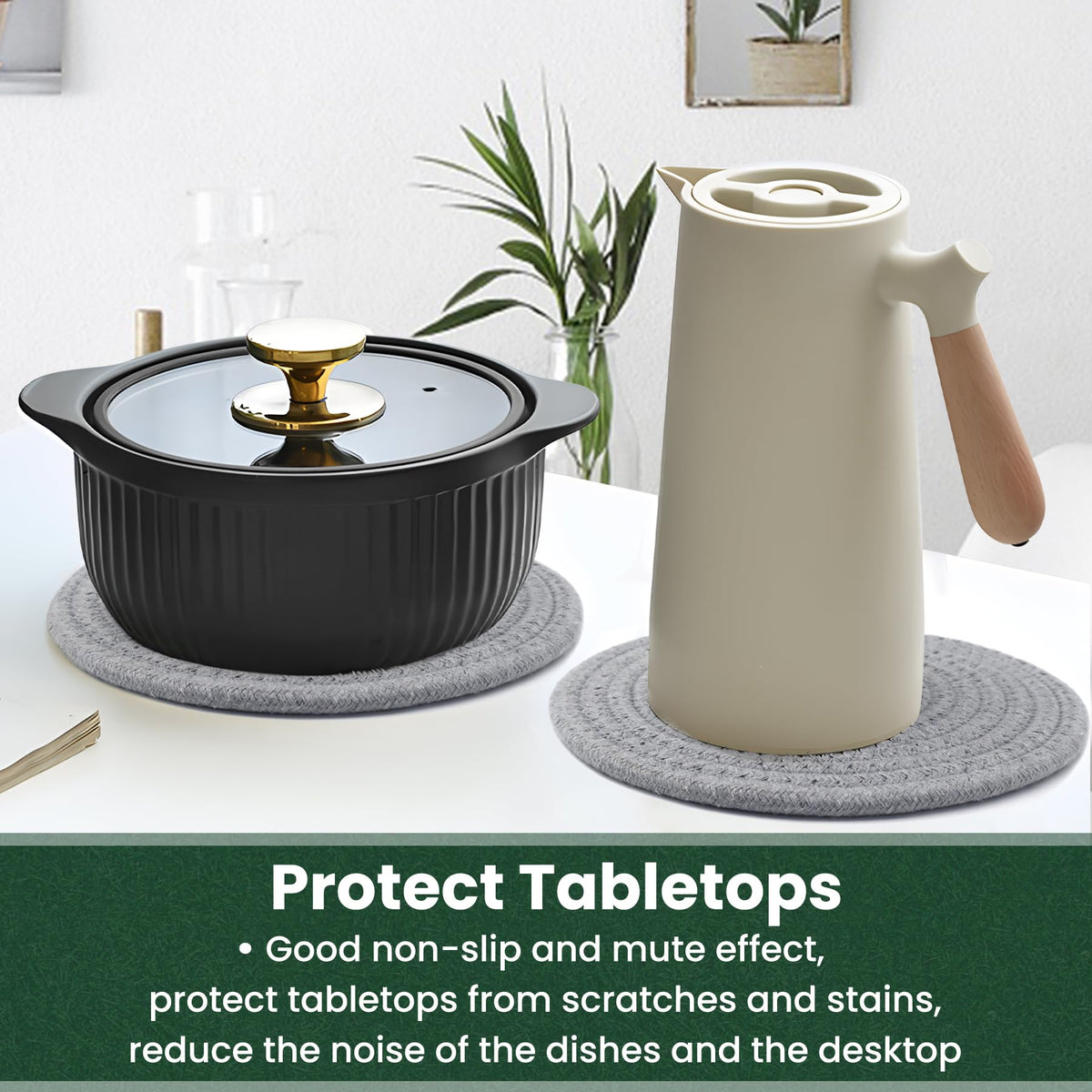 KITLAB easy care machine washable trivets for busy kitchens