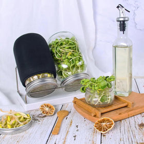 Kitmiido blackout sleeves shield sprouts from light for consistent growth.