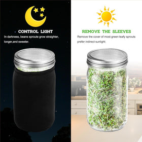 Kitmiido sprouting stand provides stable drainage and airflow for sprouts.