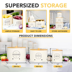 Kito LIVING ventilated storage bins for fresh produce