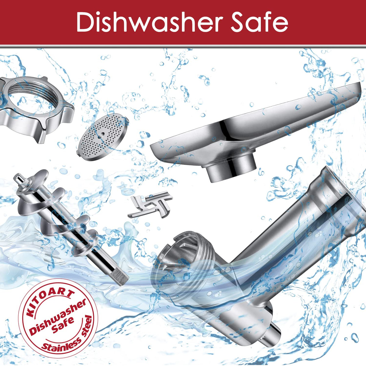 KITOART cleaning brush supports easy dishwasher-safe cleaning after use.