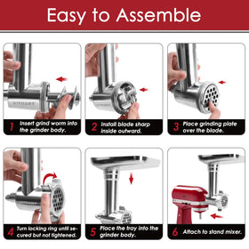 KITOART sausage stuffer tubes and holder for customizable link sizes.