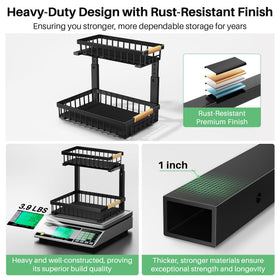 Kitstorack 1-inch reinforced steel frame boosts durability and wobble-free use