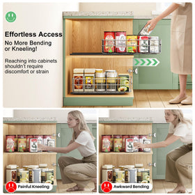 Kitstorack can spice storage basket keeps spices organized and accessible
