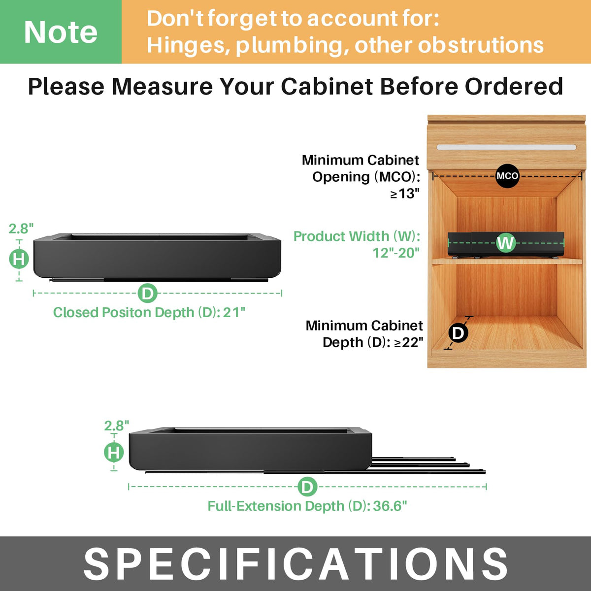 Kitstorack damped rail provides quiet, long-lasting performance during use
