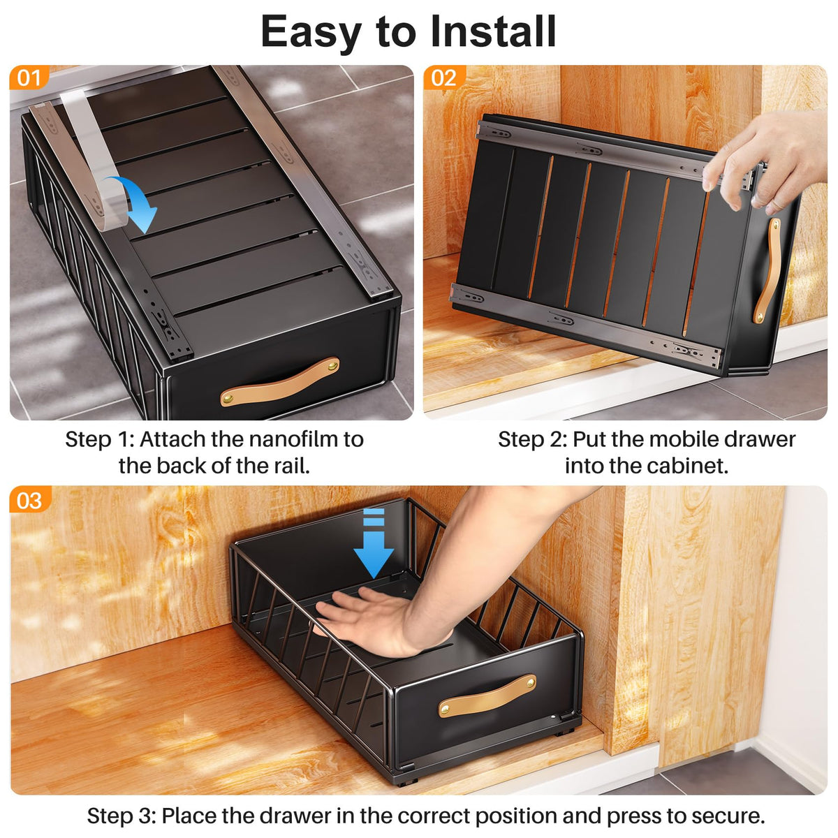 Kitstorack easy-access pull-out mechanism in action