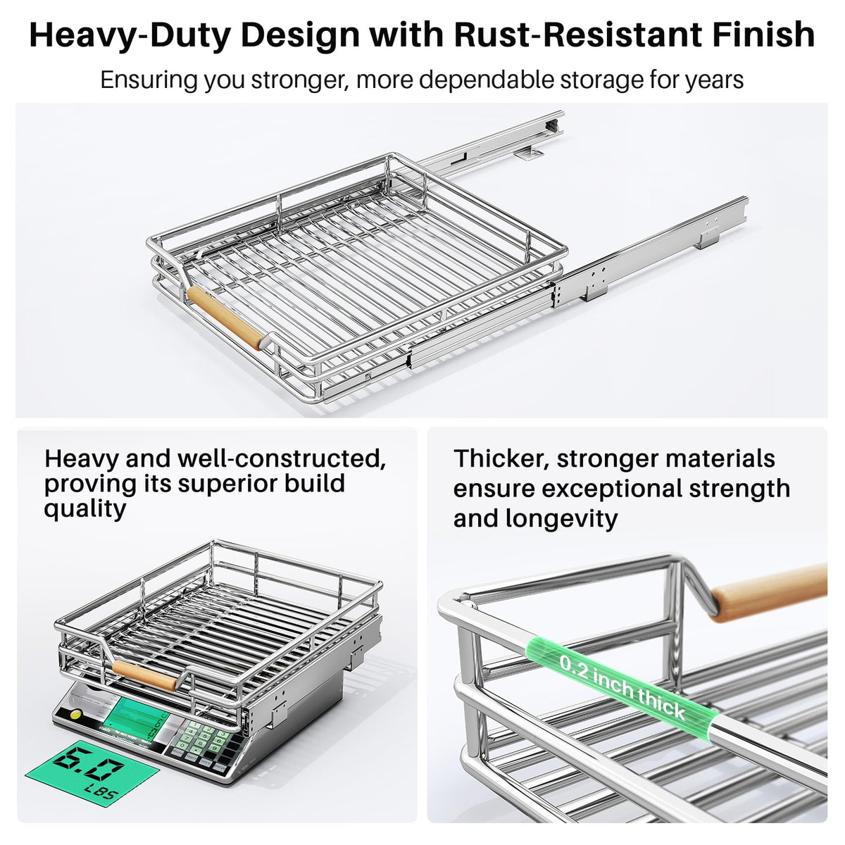 Kitstorack easy installation for quick cabinet upgrades
