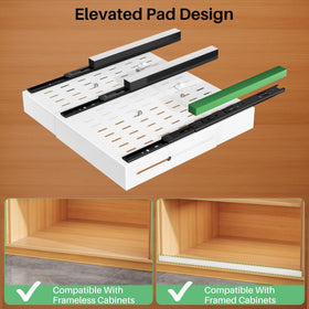 Kitstorack frameless cabinets work with zero performance loss