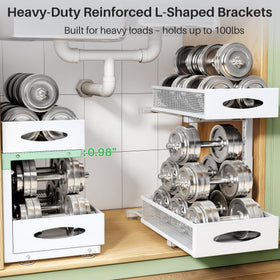 Kitstorack heavy-duty carbon steel frame supports heavy loads