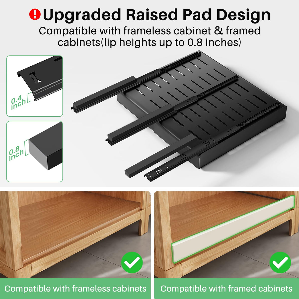 Kitstorack heavy-duty metal drawer glide delivers smooth operation