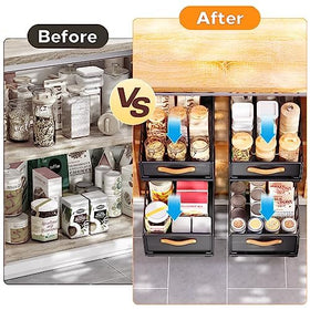 Kitstorack kitchen pantry storage solution in a cabinet