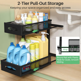 Kitstorack mesh drawer under sink improving airflow and drying items after cleaning
